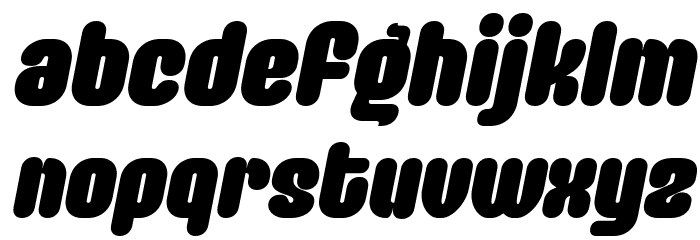 AENOS Italic Font LOWERCASE