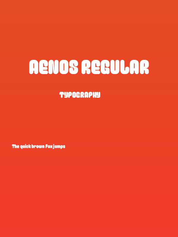 AENOS Regular Poster