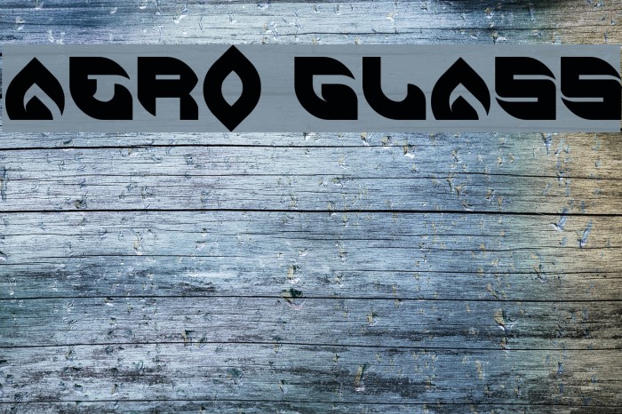 AERO GLASS Font examples
