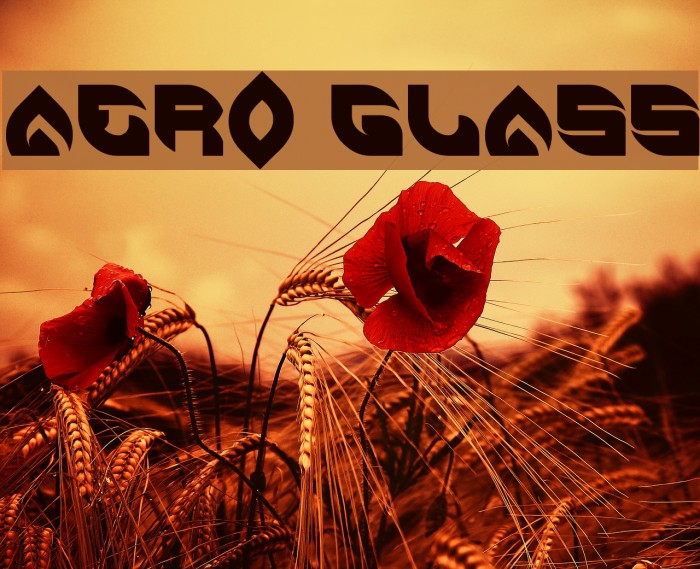 AERO GLASS Font examples
