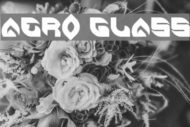AERO GLASS Font examples