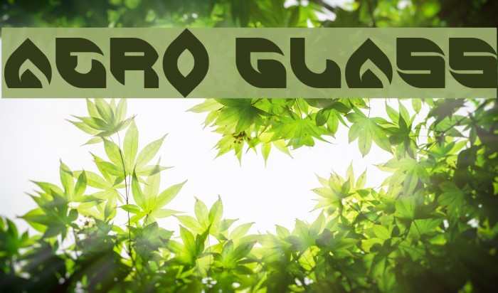 AERO GLASS Font examples