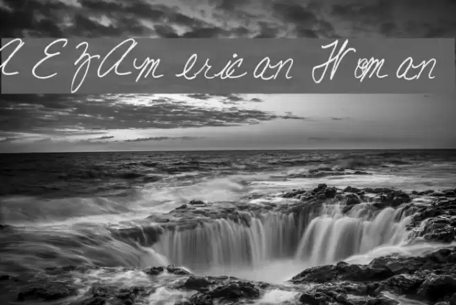 AEZ American Woman Font examples