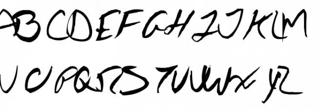 AEZ Jon's Handwriting خط أحرف كبيرة