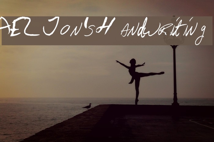 AEZ Jon's Handwriting Font examples