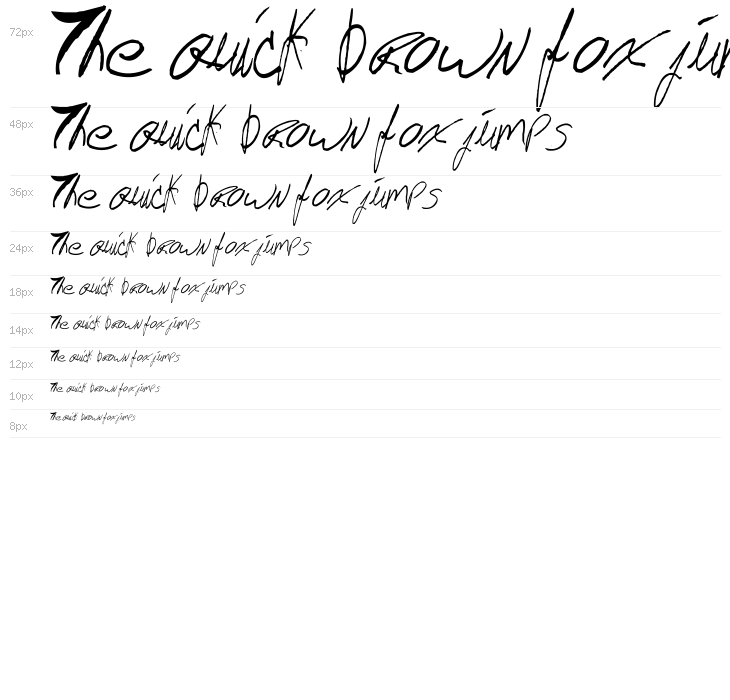 AEZ Jon's Handwriting Waterfall