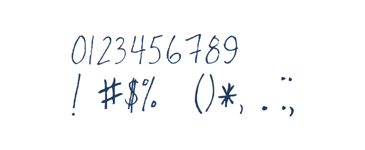 AEZ Kate's Handwriting Other Characters