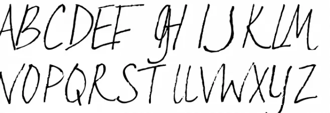AEZ Kate's Handwriting Schriftart Groß