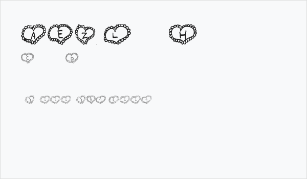 AEZ Lacy Hearts Business Card