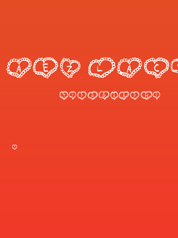 AEZ Lacy Hearts Poster