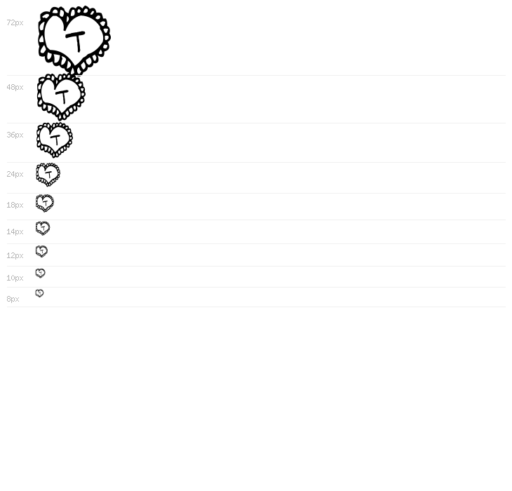 AEZ Lacy Hearts Waterfall