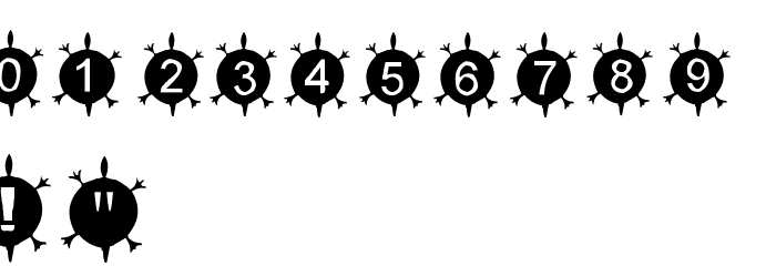 AEZ Native American Turtle Font OTHER CHARS
