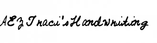 AEZ Traci's Handwriting  baixar fontes gratis