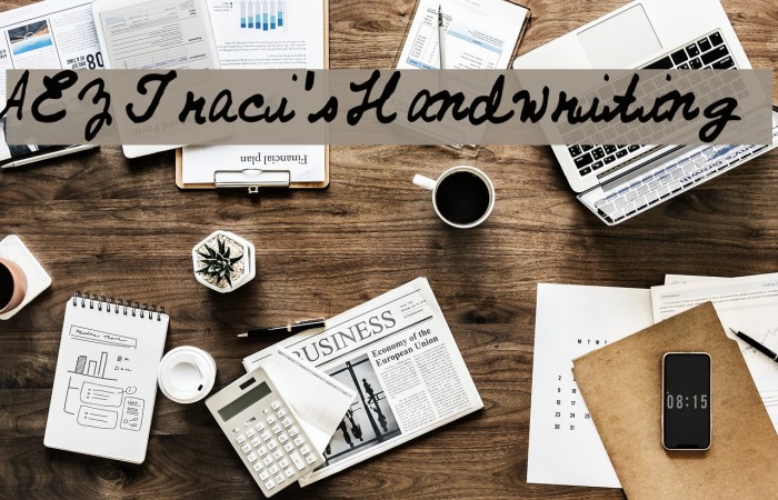 AEZ Traci's Handwriting Font examples