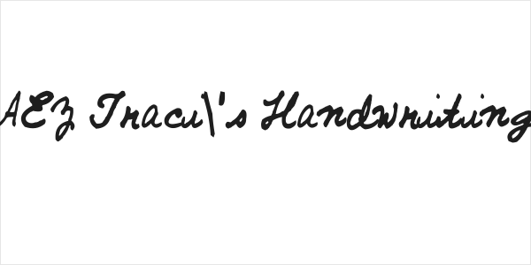 AEZ Traci's Handwriting Logo
