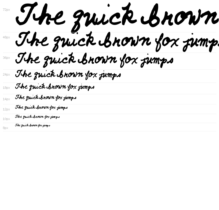 AEZ Traci's Handwriting Waterfall