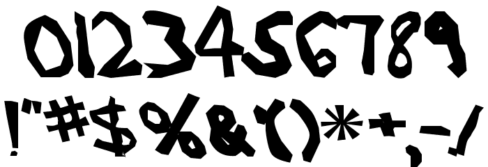 AEZ another font Font OTHER CHARS