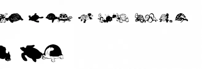 AEZ another turtle font Schriftart Groß