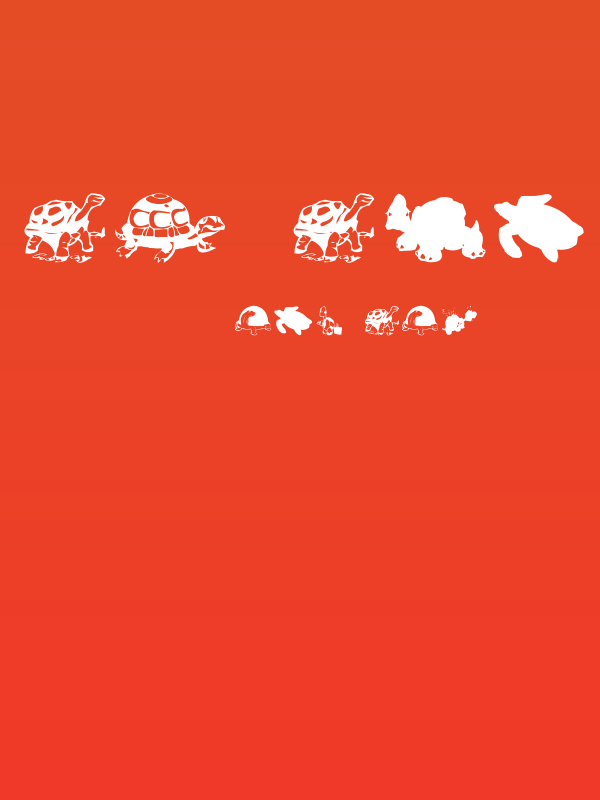 AEZ another turtle font Poster