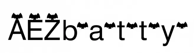 AEZ batty  font caratteri gratis