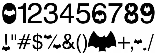 AEZ batty Font OTHER CHARS