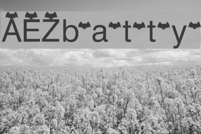 AEZ batty Font examples