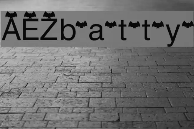 AEZ batty Font examples