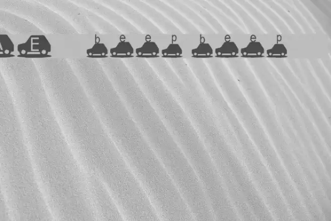 AEZ beep beep! Font examples