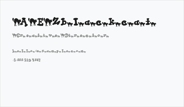 AEZ black cat Business Card