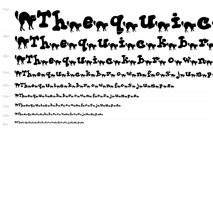 AEZ black cat Waterfall