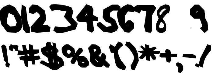 AEZ blocky Font OTHER CHARS