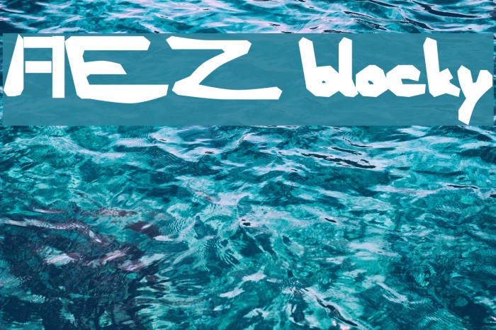 AEZ blocky Font examples