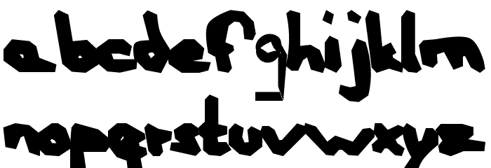 AEZ blocky Font LOWERCASE