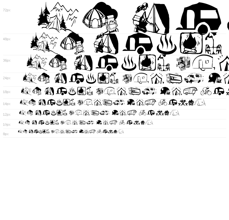 AEZ camping Waterfall