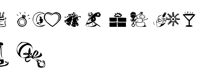 AEZ celebrate Font LOWERCASE