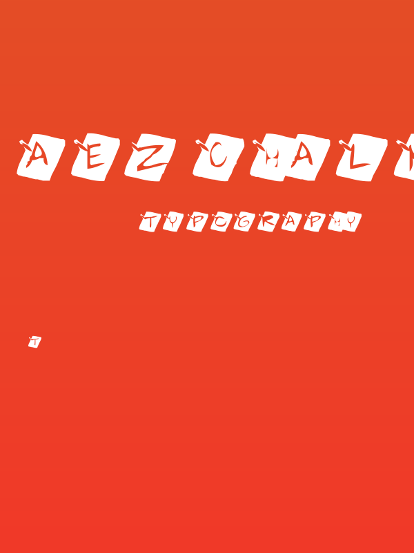 AEZ chalkboard Poster