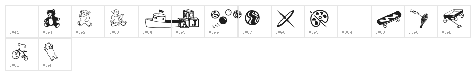 AEZ classical toys Character Map