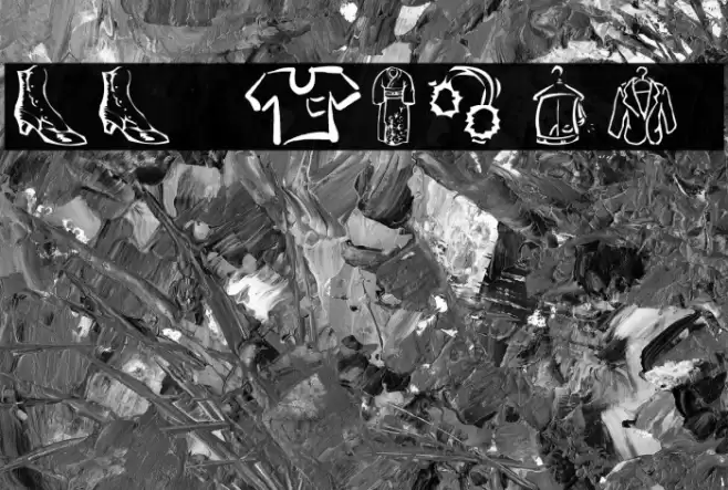 AEZ clothes フォント examples