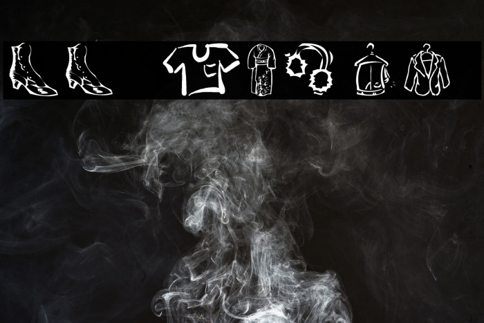AEZ clothes Font examples