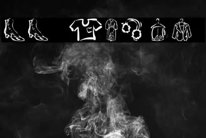 AEZ clothes フォント examples