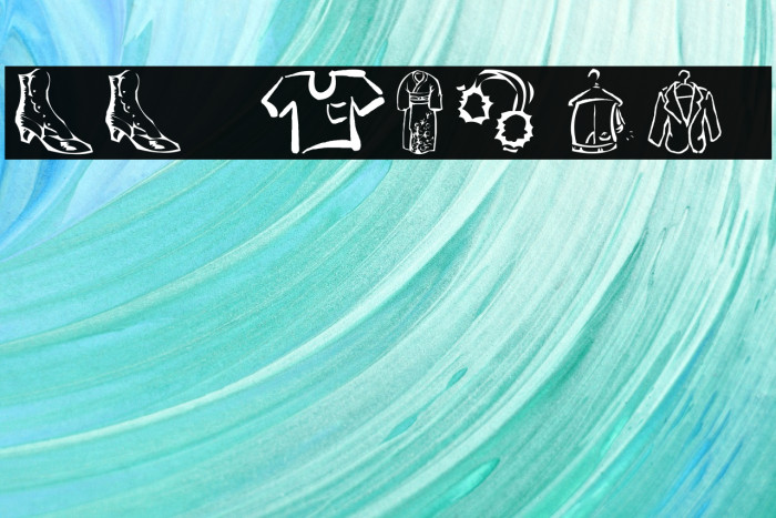 AEZ clothes Font examples