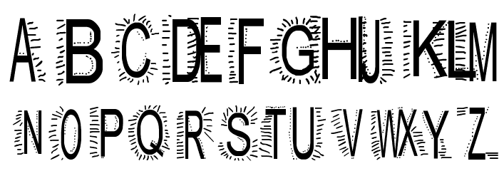 AEZ dazzle me Font OTHER CHARS