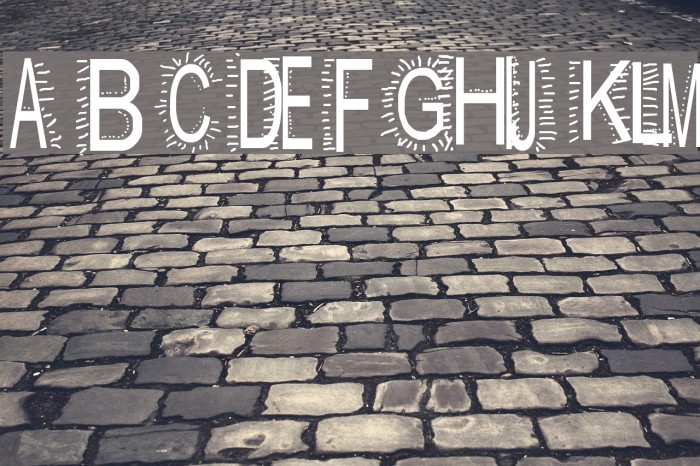 AEZ dazzle me Font examples