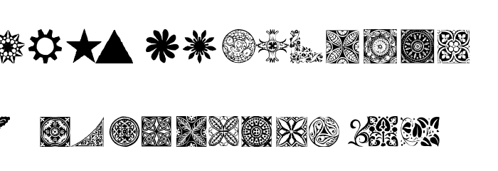 AEZ deco dings Font LOWERCASE