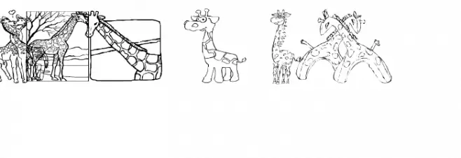 AEZ giraffes Шрифта ВЕРХНИЙ