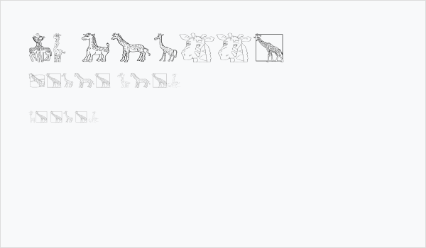 AEZ giraffes Business Card