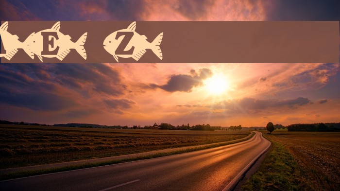 AEZ goldfish Font examples