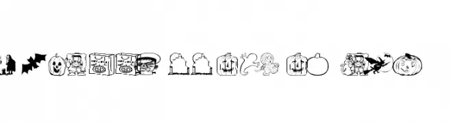 AEZ halloween dingbats  les polices de caractères gratuit tlcharger