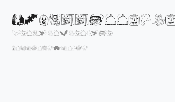 AEZ halloween dingbats Business Card