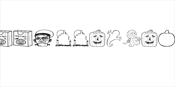 AEZ halloween dingbats Logo